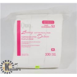 QUO 100% COTTON FACIAL PADS (330 COUNT)