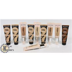 LOT OF ASSORTED REVLON FOUNDATION