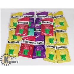 LOT OF ASSORTED BENTASIL SORE THROAT MEDICINE.