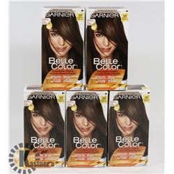 LOT OF 5 NEW 50 MEDIUM BROWN HAIR DYE