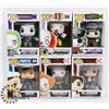 LOT OF 6 ASSORTED FUNKO POP VINYL FIGURES.