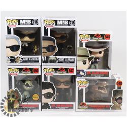 LOT OF 6 ASSORTED FUNKO POP VINYL FIGURES.