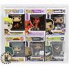 LOT OF 6 ASSORTED FUNKO POP VINYL FIGURES.