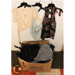LOT OF ASSORTED FASHION, DRESSY/CASUAL TOPS