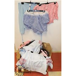 LOT OF WOVEN CASUAL TOPS.