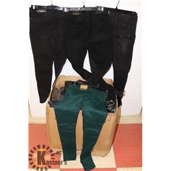 LOT OF ASSORTED DENIM PANTS.