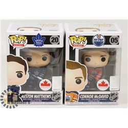 LOT OF 2 POP CONNOR MCDAVID & AUSTIN MATTHEWS