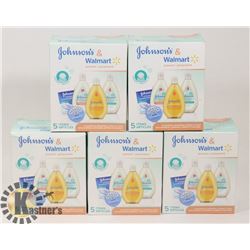 SET OF 5 SEALED 5 PC JOHNSON'S NEWBORN