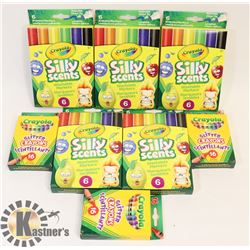 LOT OF ASSORTED CRAYOLA