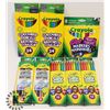 Image 1 : LOT OF ASSORTED CRAYOLA