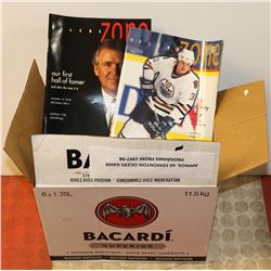 BOX OF APPROX 60 EDMONTON OILERS GAME PROGRAMS