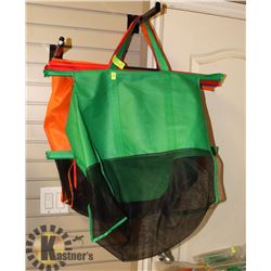 SET OF 4 SHOPPING BAGS INCL SIT ON CART.