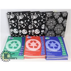 LOT OF ASSORTED NOTEBOOKS