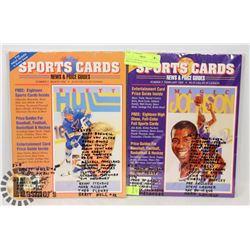 LOT OF 2 SPORTS CARDS / LEGENDS PRICE GUIDE WITH