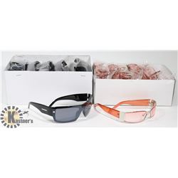 LOT OF CHROME W/ PINK LESS + BLACK DESIGNER SUNGLASS