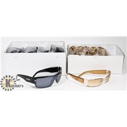 LOT OF DARK YELLOW + BLACK DESIGNER SUNGLASSES