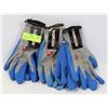 Image 1 : THREE NEW HORIZON BLUE & GREY WORK GLOVES