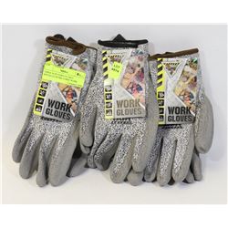 THREE NEW PAIRS OF GREY SPECKLED WORK HORSE WORK