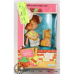 VINTAGE CAFE OLE DOLL WITH BURRITO PET, STRAWBERRY