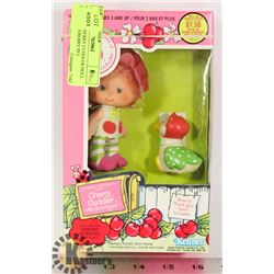 VINTAGE CHERRY CUDDLER DOLL WITH GOOSEBERRY PET