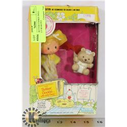 VINTAGE BUTTER COOKIE DOLL WITH JELLY BEAR PET