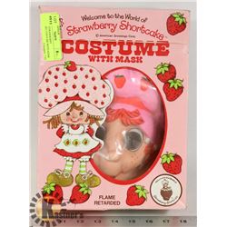 VINTAGE STRAWBERRY SHORTCAKE COSTUME WITH MASK