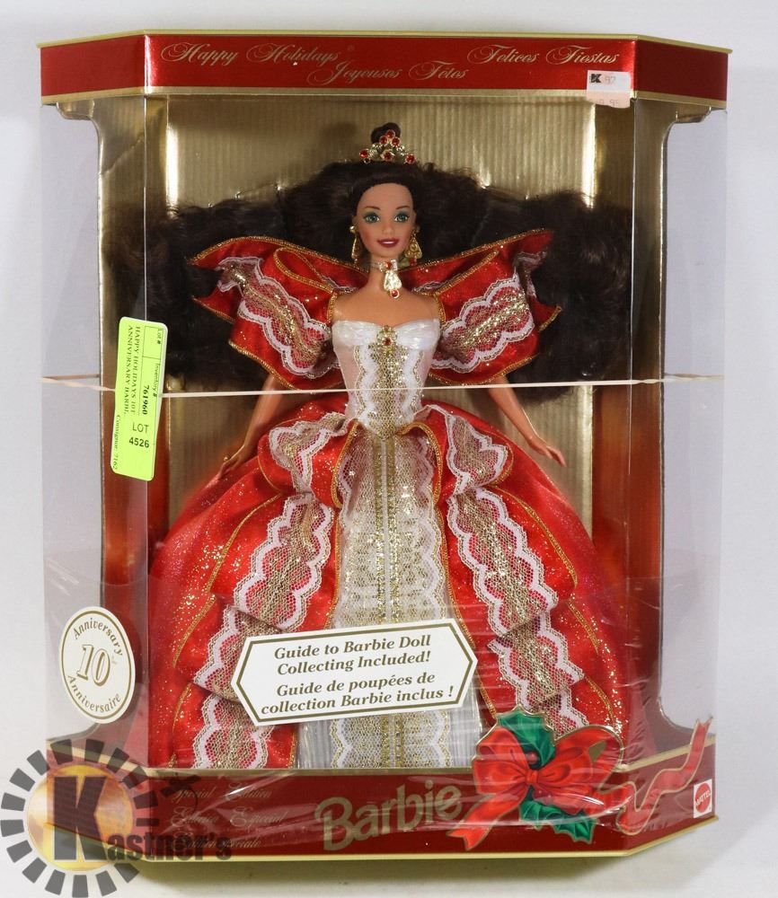 10th anniversary happy holidays barbie