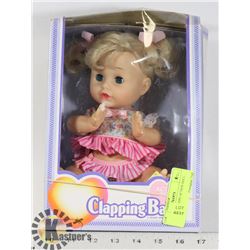 8" CLAPPING BABY ACTION DOLL.