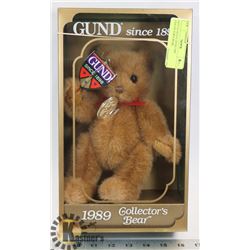 GOTTA GETTA GUND 1989 COLLECTOR'S BEAR.