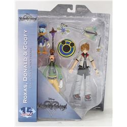 KINGDOM HEARTS ROXAS, DONALD & GOOFY  ACTION
