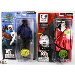 LOT OF 2 HORROR 8" ACTION FIGURES.