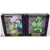 Image 1 : LOT OF 2 MINECRAFT SURVIVAL MODE FIGURES.