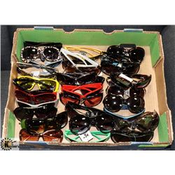 FLAT OF ASSORTED DESIGNER SUNGLASSES