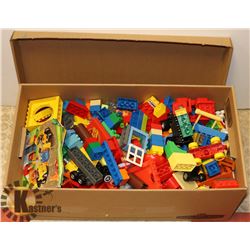 LARGE BOX OF DUPLO BLOCKS.