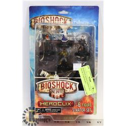 BIOSHOCK INFINITE HEROCLIX 6 FIGURE STARTER SET.