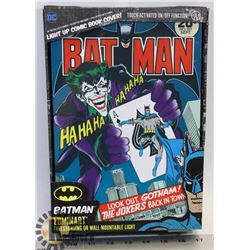 BATMAN LIGHT UP COMIC BOOK COVER DISPLAY