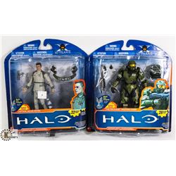LOT OF 2 HALO ACTION FIGURES.