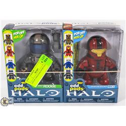 LOT OF 2 HALO ODD PODS FIGURES