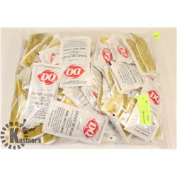 LOT OF HONEY MUSTARD SALAD DRESSING.