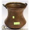 Image 1 : ANTIQUE COPPER HEARTH FIREPLACE COOK POT