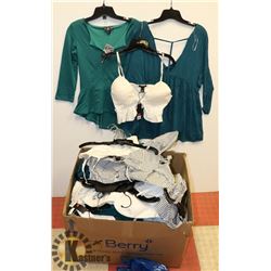 LOT OF ASSORTED WOMEN'S TOPS.
