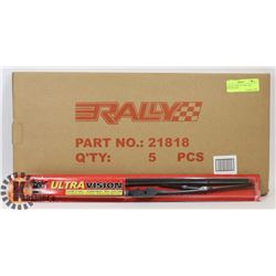 CASE OF 5 NEW 18" VISION TEC  WIPER BLADES