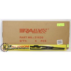 PACK OF 5 NEW RALLY 20" WIPER BLADES