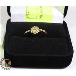 NEW GOLD PLATED RING SZ 6