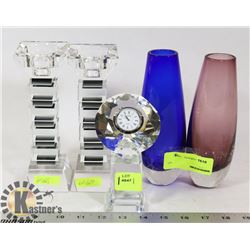 LOT OF 3 CRYSTAL DISPLAYS