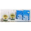LOT OF 4 CRYSTAL DISPLAYS.