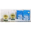LOT OF 4 CRYSTAL DISPLAYS.