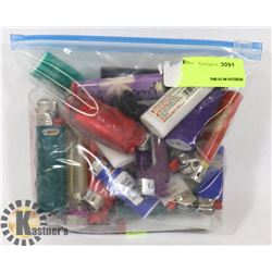 LOT OF ASSORTED LIGHTERS, FROM NEW TO OLD.