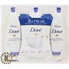 Image 1 : 3 PACK OF DOVE BODYWASH DEEP MOISTURE