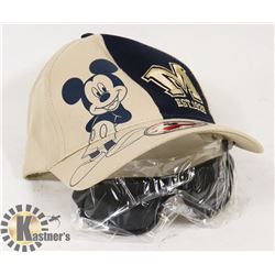 NEW ADJUSTABLE SIZE MICKEY MOUSE BALLCAP WITH